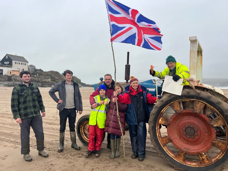 Farmers gather under the Union Flag