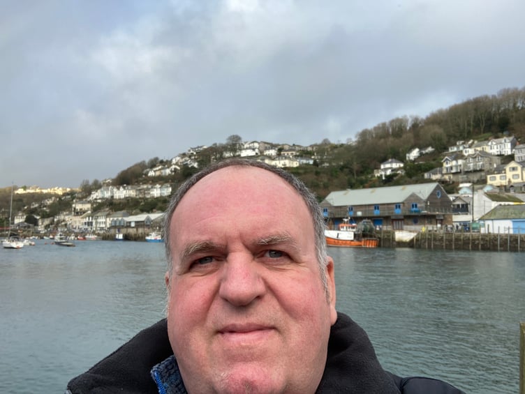 Reporter Richard Harding in Looe