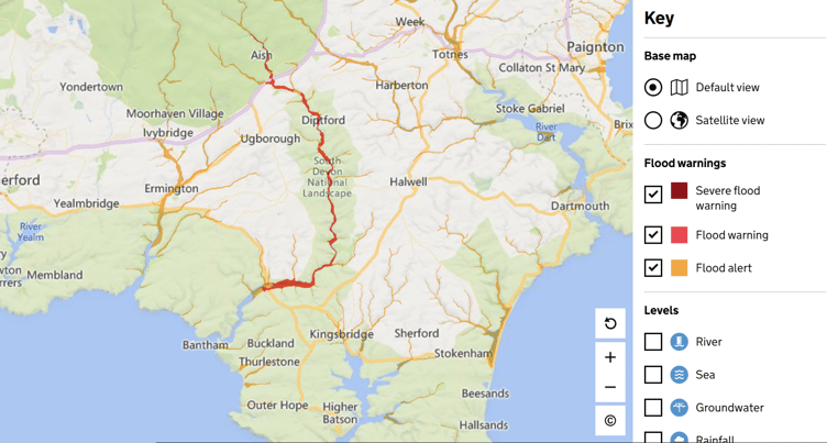 Flood Risk map - Gov.UK