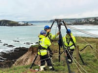 Kingsbridge and Bigbury Coastguard Rescue teams train at Bantham