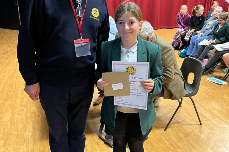 Best junior chairperson was Stoke Fleming's  Hannah Langley 
