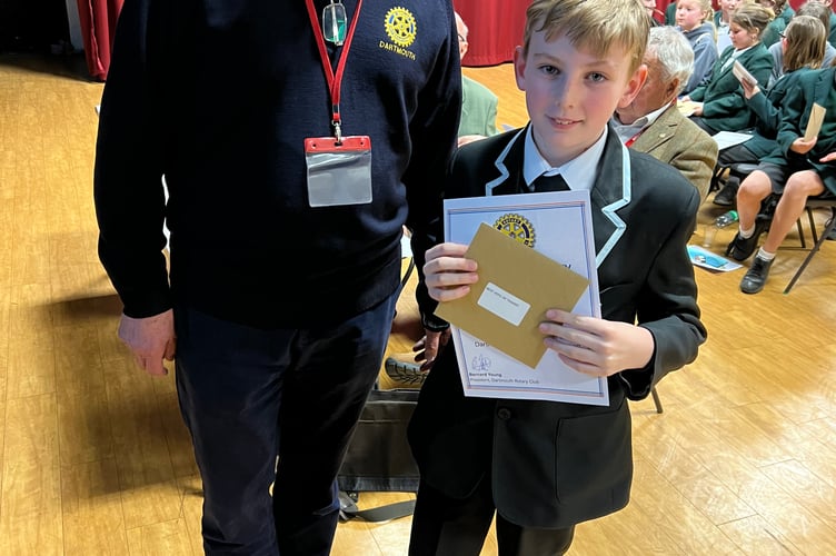 Noah Skilton from Dartmouth Academy gave the best junior vote of thanks