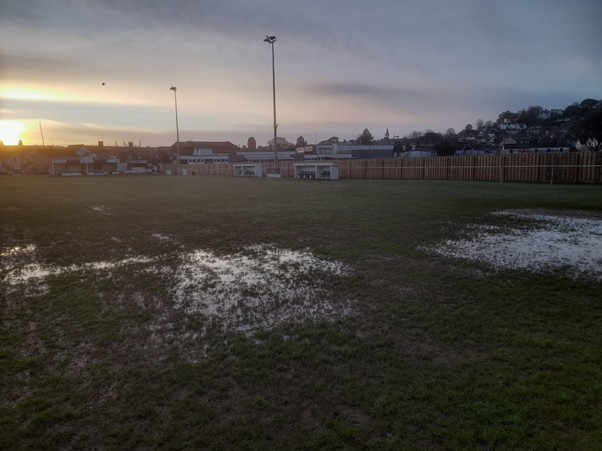 Waterlogged pitch thwarts Ivybridge fixture