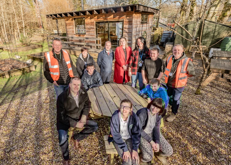 Graham Hutton, Deputy MD at Baker Estates visits Bidwell Brook Special Education School’s staff and teachers