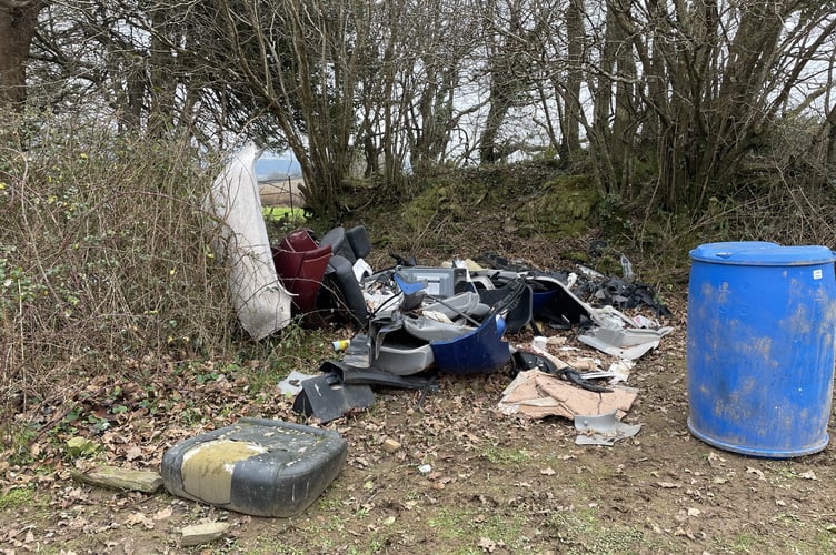 Fly-tipping is a problem in West Devon as elsewhere. Picture: Sara Raine.