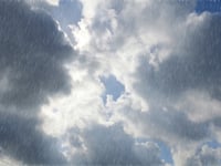 Patchy rain today with sunny skies tomorrow