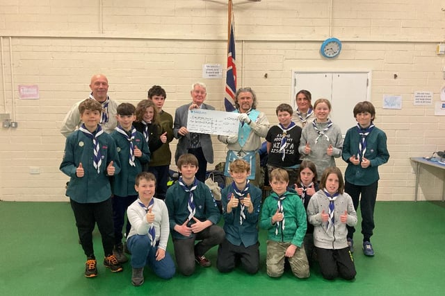 Freemasons back local scouting with donation