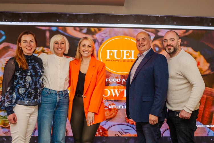 Fuel Live - L-R_ Lucy Cousens - KWM, Cathy Moseley - Boundless, Kate Williams - KWM, John Sheaves - Taste Of The West, Rob Hartman - Pop!(c) Becky Craven 2