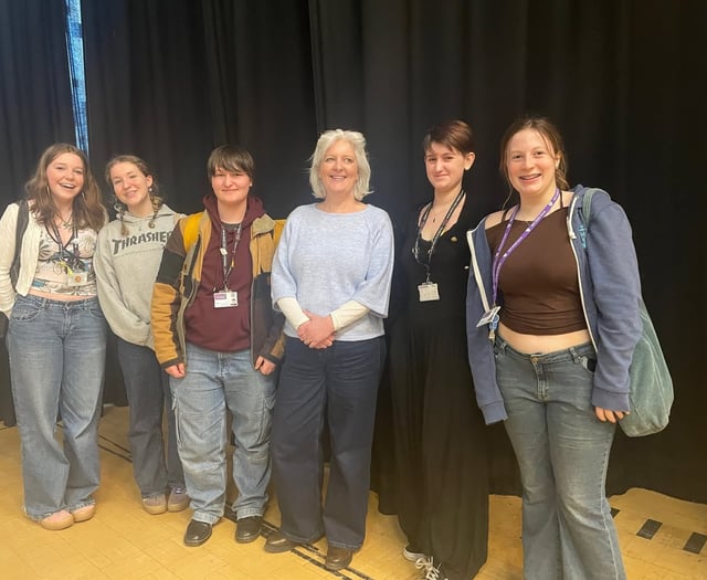 Caroline Voaden MP visits sixth form students at KCC 