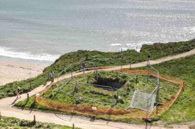 Sink Hole Thurlestone - BBC 