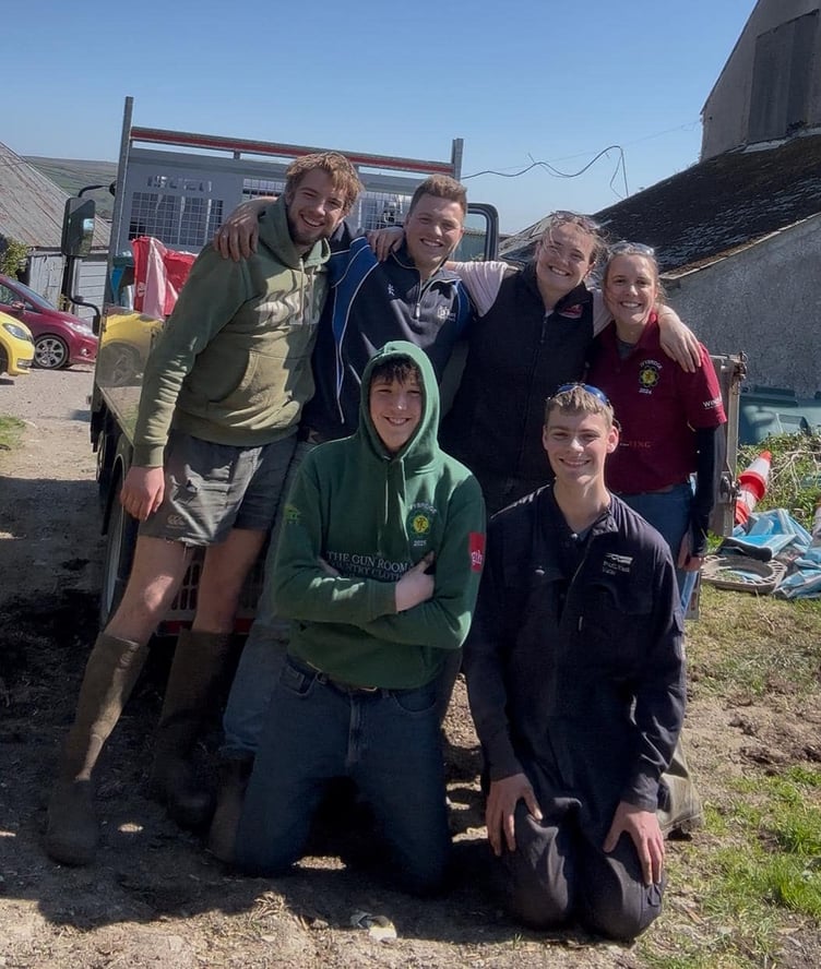 Ivybridge Young Farmers Club members