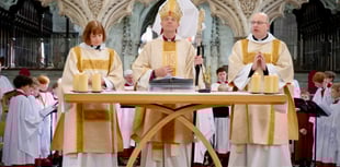 Bishop led Maundy Thursday service in Exeter Cathedral
