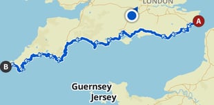 Callum Wilkinson's charity hike from Dover to Lands End