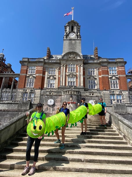 Fancy Dress Team winner of a Bottle of Salcombe Gin

The Very Hungry Caterpillar team were Becky Galea, Helen Dolan, Laura North and Laura Ellwell.