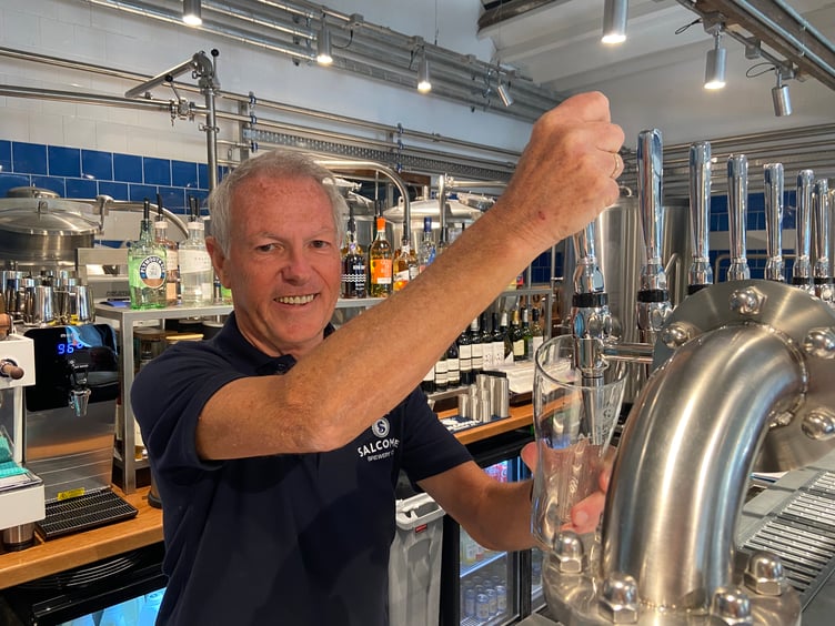 John Tiner at new Salcombe Tap House.