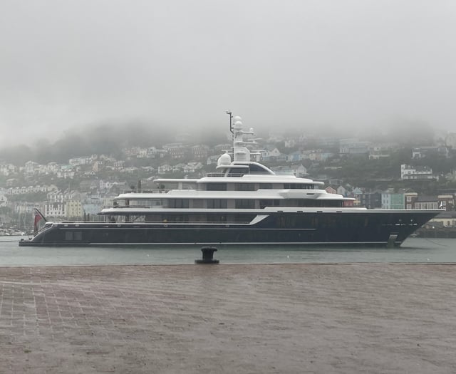 Moonstone superyacht with new features docked in Dartmouth 