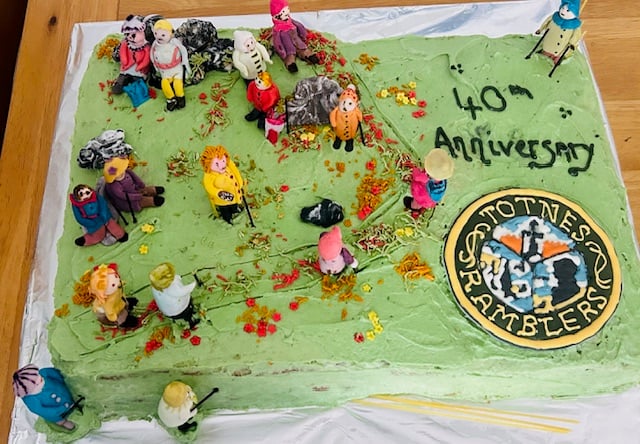 The 40th anniversary cake