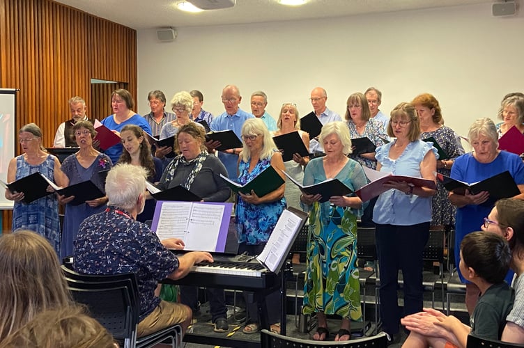 South Devon Singers and Exeter Science Choir performing Granny Galactica