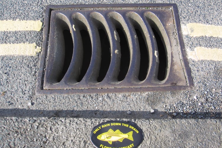 Only Rain Down the Drains - they lead to streams, rivers, estuaries and the coast - Nigel Mortimer