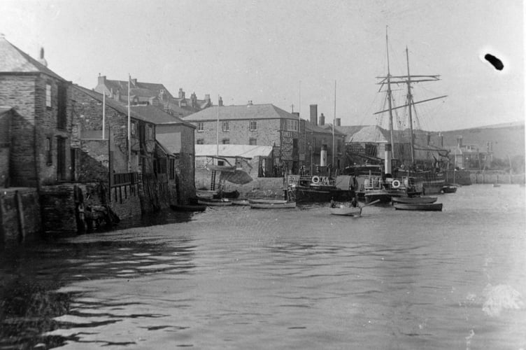 Waterfront at Salcombe with boats of all kinds