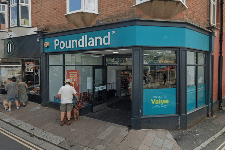 Dartmouth Poundland on Victoria Road. Set to close in August 2025.