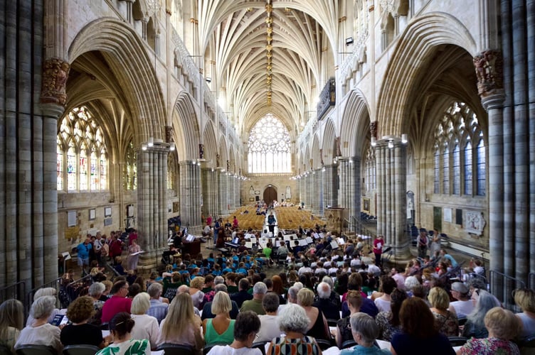 Pupils at the performance