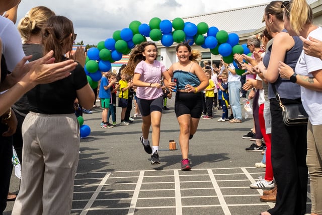 Pioneering pupils receive guard of honour at Sherford Vale