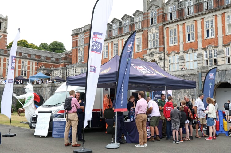 The Royal Navy stall
