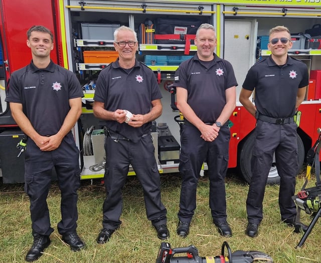 Totnes fire station in July : 21 call outs and community engagement