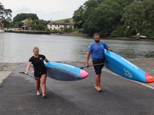 Kingsbridge paddleboarders race to represent Team GB
