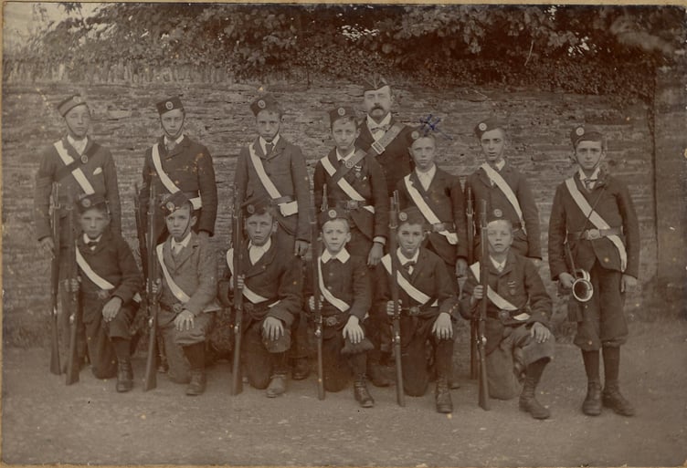 1900 to 1910 group of Dodbrooke Church Lads Brigade:
All went into the Great War and some were killed.