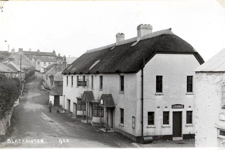 The George Inn, Blackawton around 1950