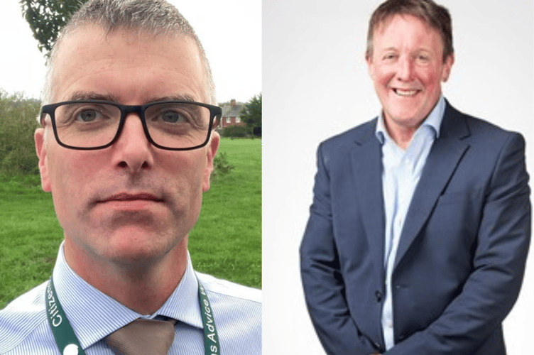 From Left; Councillor Ed Hill (Image courtesy: Ed Hill) and  Reform UK county councillor Neil Stevens (Image courtesy: Devon County Council)