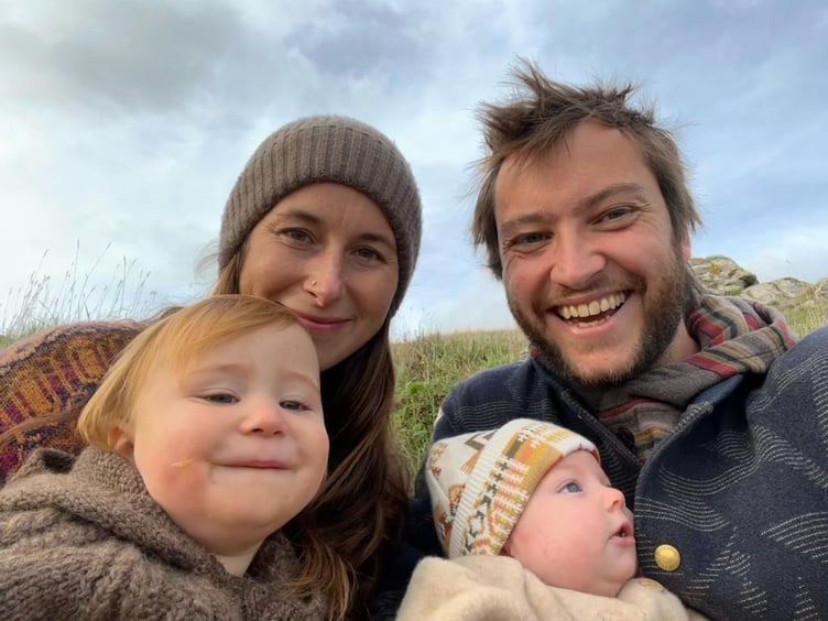 Joseph and Kate Rose with their children.