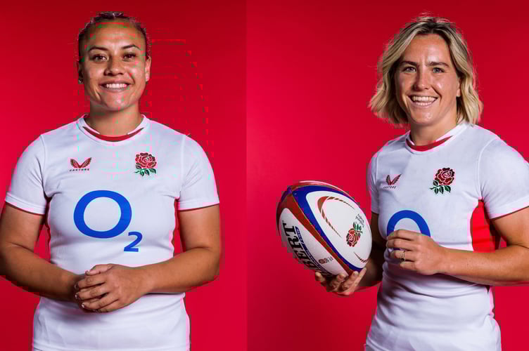 Exeter Chiefs duo Maddie Feunati and Claudia Moloney-MacDonald were both part of England's Rugby World Cup winning squad (Picture: England Rugby)