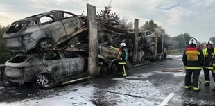 Lorry fire closes M5 today