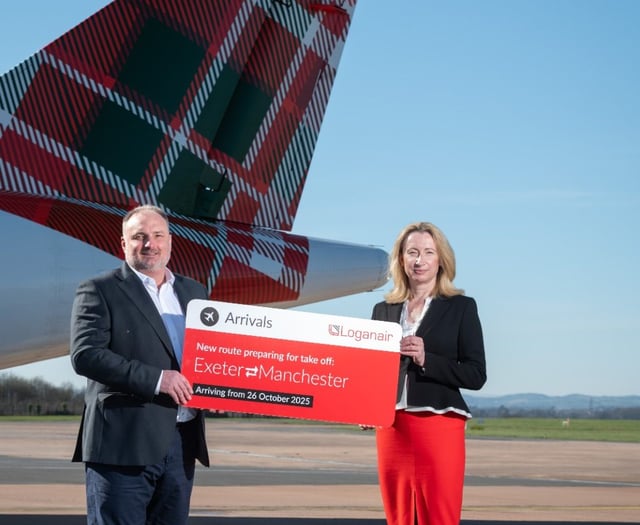 Loganair launches new daily Exeter to Manchester flights