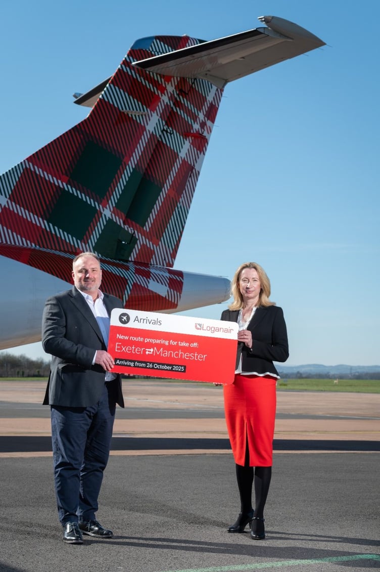 Logan Air begins new Exeter to Manchester route
