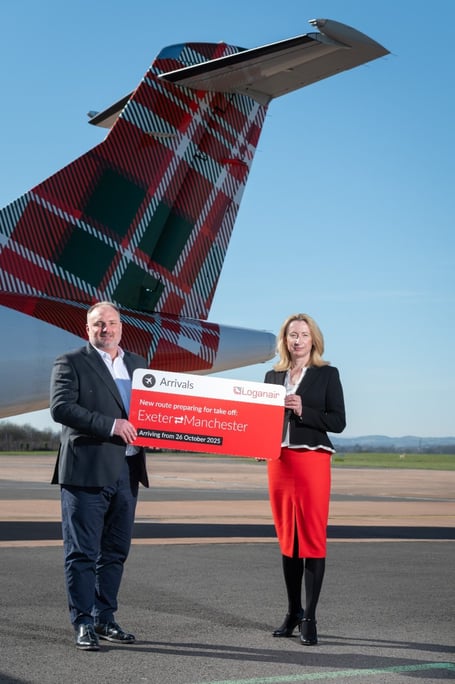 Logan Air begins new Exeter to Manchester route