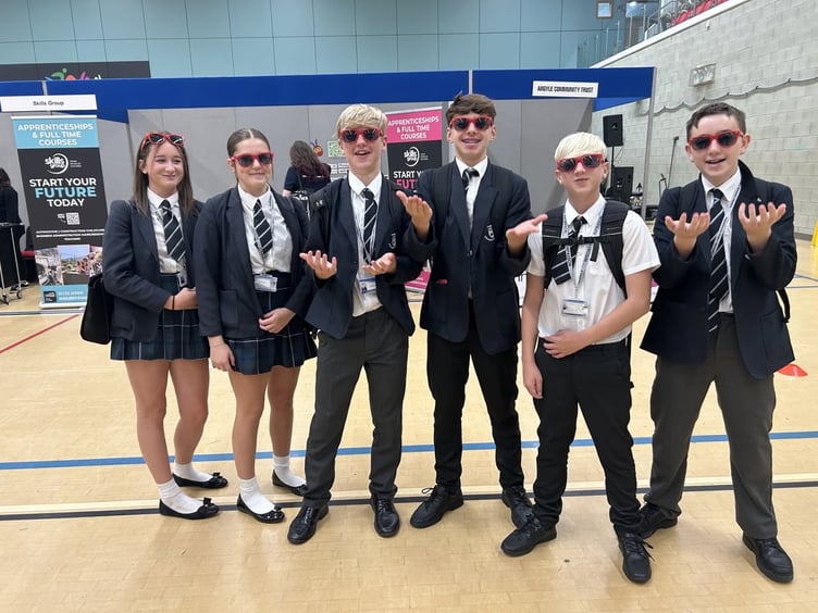 Students at the careers fair