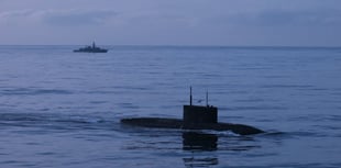 Royal Navy frigate HMS Iron Duke monitors Russian submarine