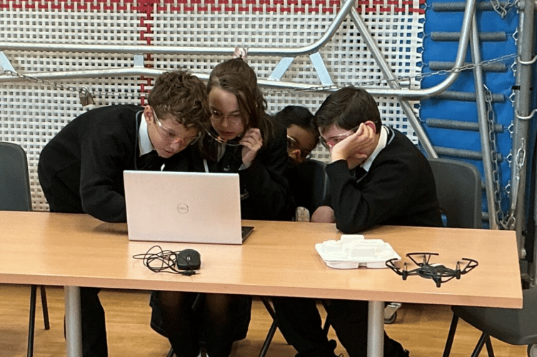 Pupils at Dartmouth Academy