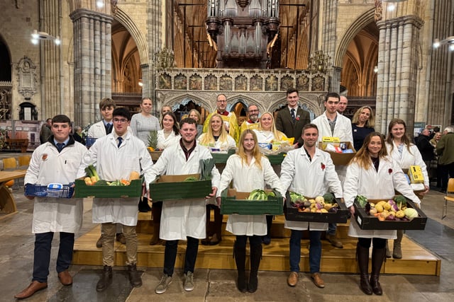 Devon YFC harvest thanksgiving held at Exeter Cathedral
