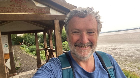 Ian completes Hadrian's Wall walk for charity