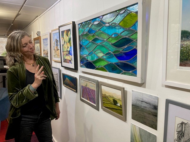 First prize-winning stained glass artwork by Anjeli March