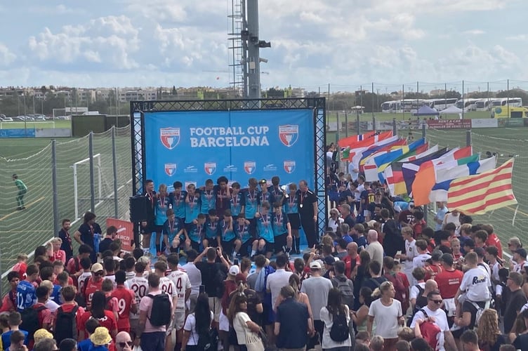 Xavi Merrison at Football Cup Barcelona