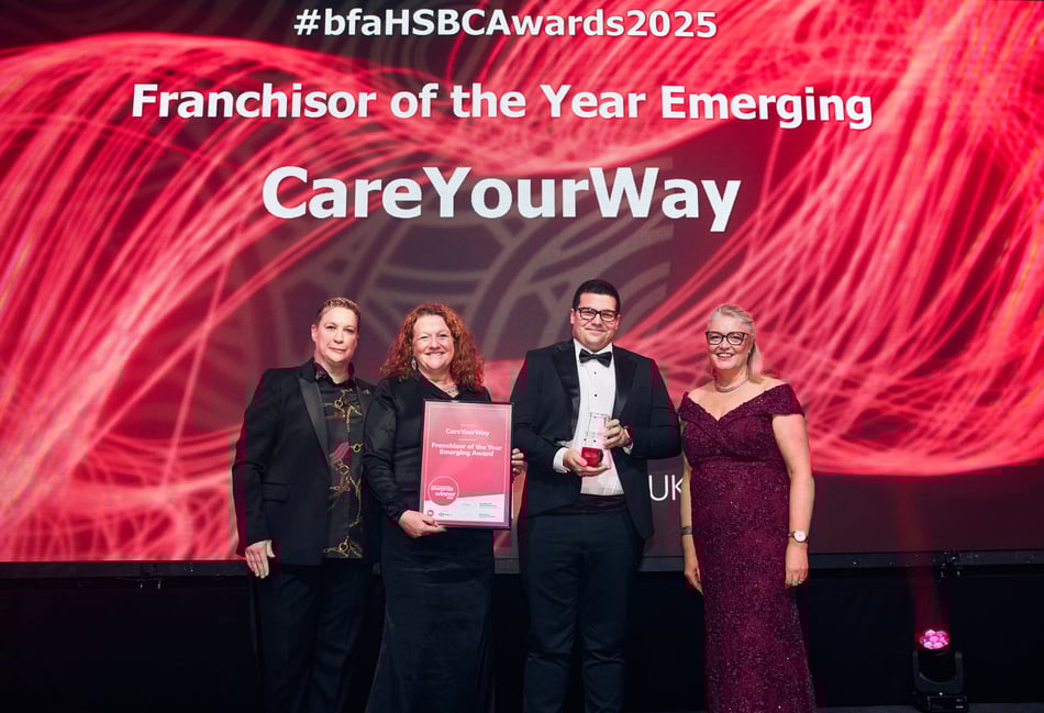 CareYourWay wins emerging franchisor of the year at BFA Awards