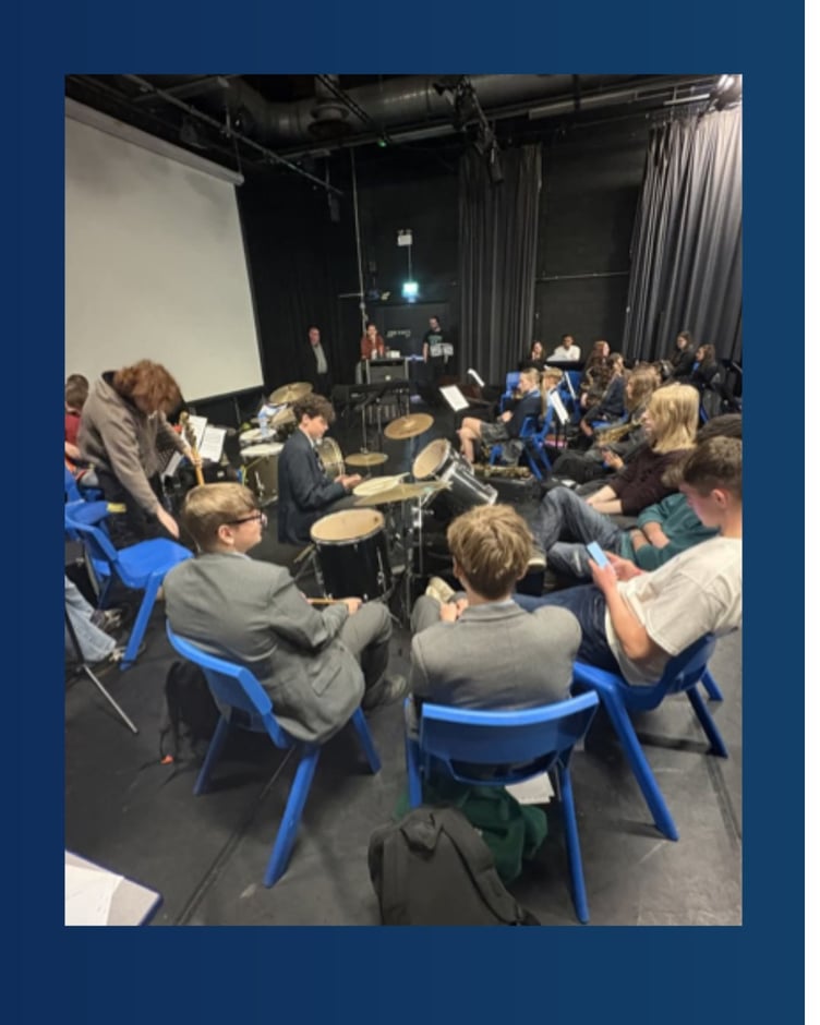 Students immersed themselves in jazz with Tommaso Starace and his trio