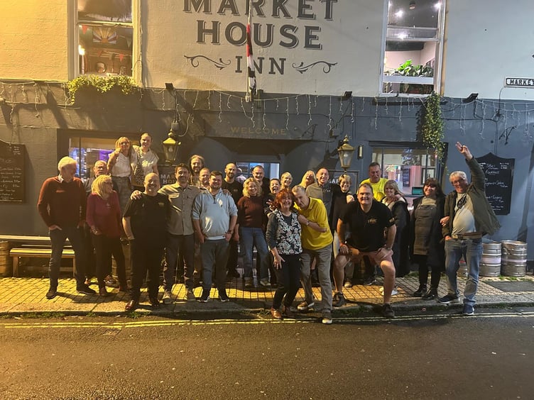 Nigel and his fundraising friends from the Market House Inn