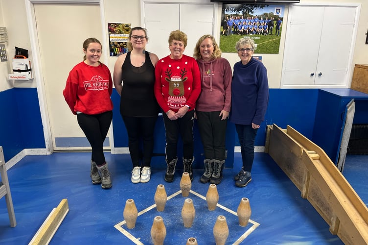 The Meadowbrooks team - Totnes Skittles League